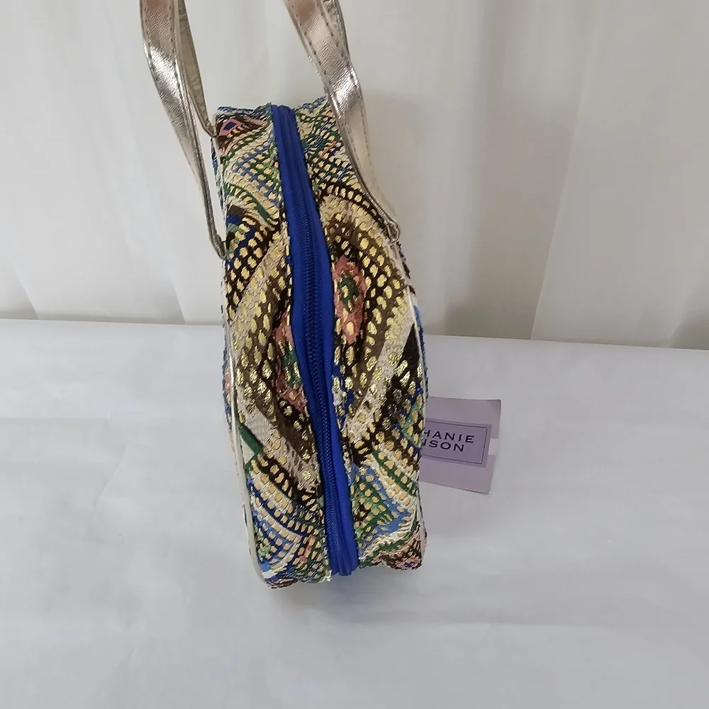Stephanie Johnson Cosmetic Case Multicolor Geometric Travel Bag